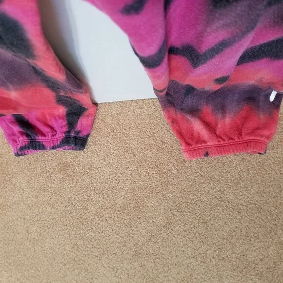 Victoria's Secret PINK sweatpants Large Supernova Tie Dye script logo colorful - Picture 9 of 15